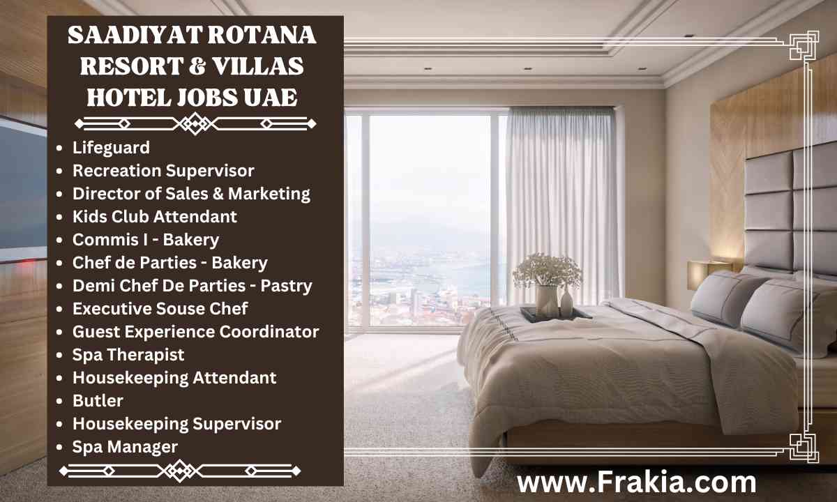 Saadiyat Rotana Resort & Villas Hotel Jobs UAE