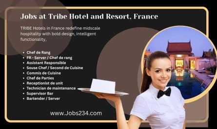 Jobs at Tribe Hotel and Resort, France